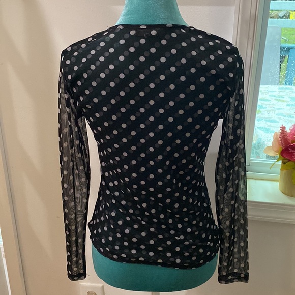 Printed Mesh Crewneck Top, Created for Macy’s✨ - Picture 5 of 7